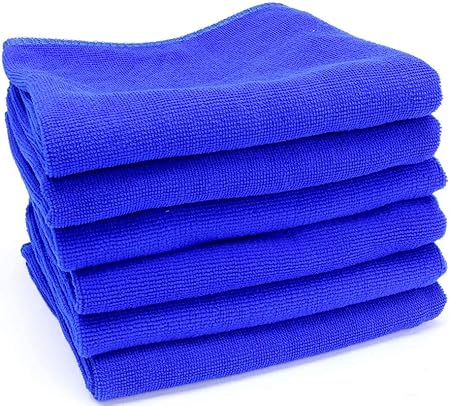 Amazon 万能 薄手タイプ マイクロファイバークロス タオル 約28x28cm 50枚組 洗車 拭き上げ ふき取り 自動車 車 クロス タオル 車 バイク