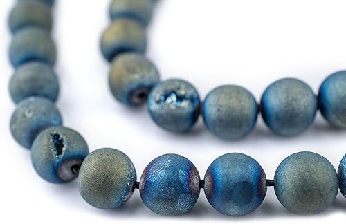 Cuentas redondas turquesa africana mate de TheBeadChest (516 in). Gemas orgánicas redondas esféricas de energía para la curación, joyas, pulseras, disponible en Yaxa Mexico