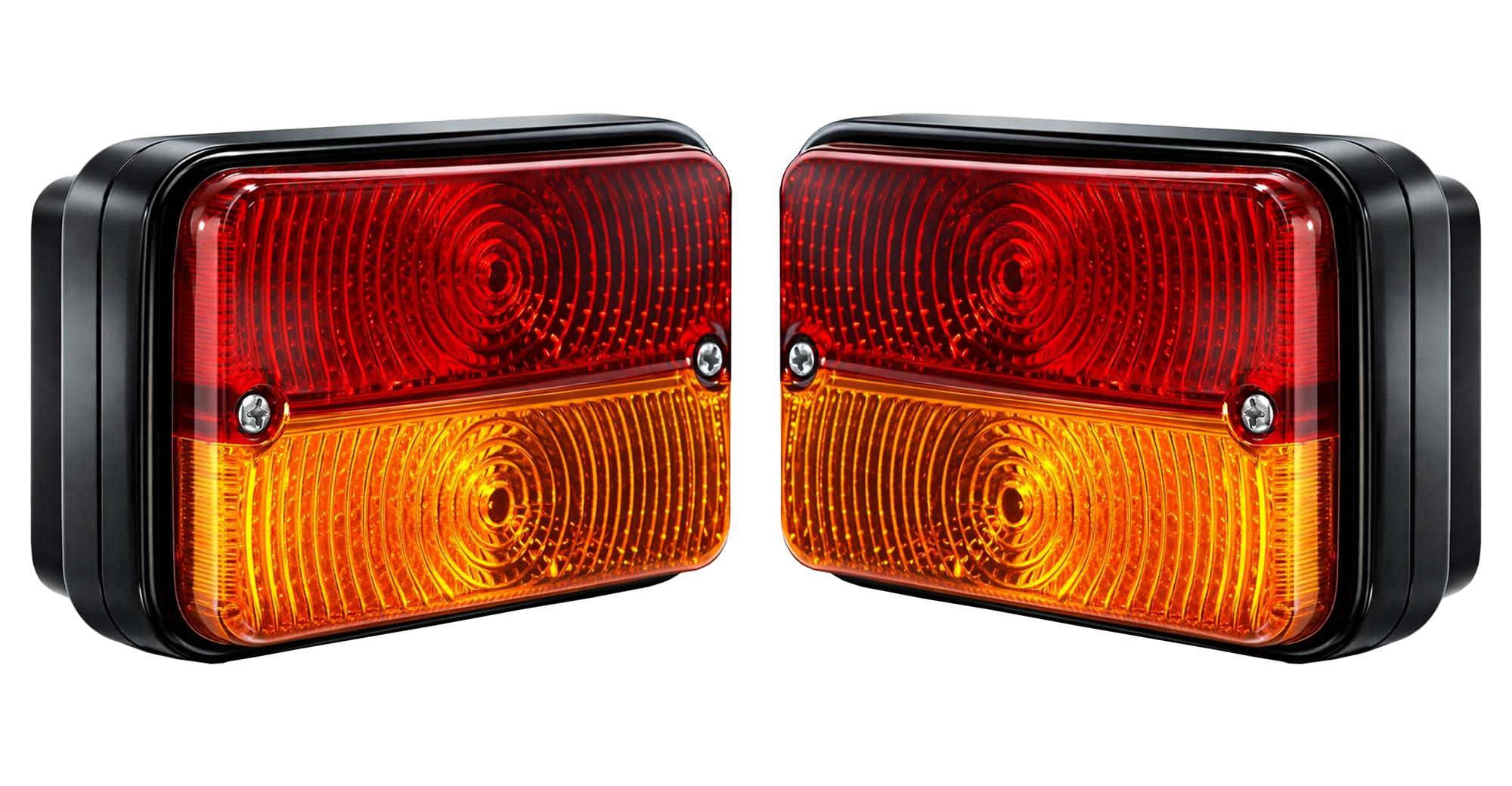 Tractor Tail Light & Front Indicator Lamp Set (with Bulbs) – 12V Rear Brake, Turn Signal & Side Blinker Lights | Compatible with Massey Ferguson,