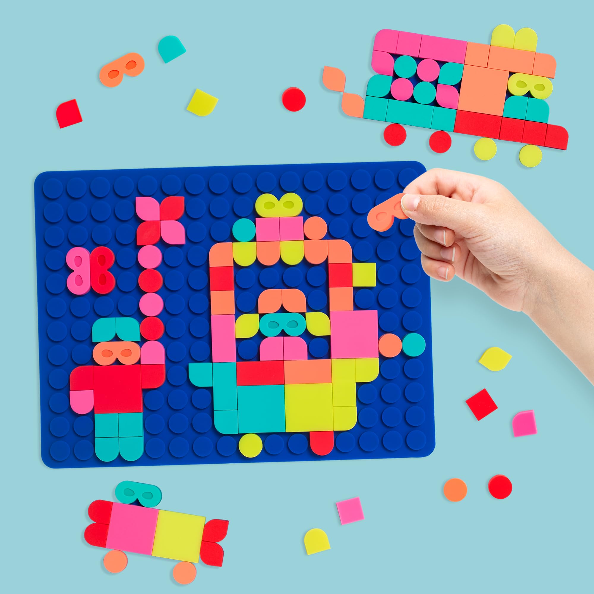 Slipop mosaïques à clipser - mosaic art - creations colorees à l'infin