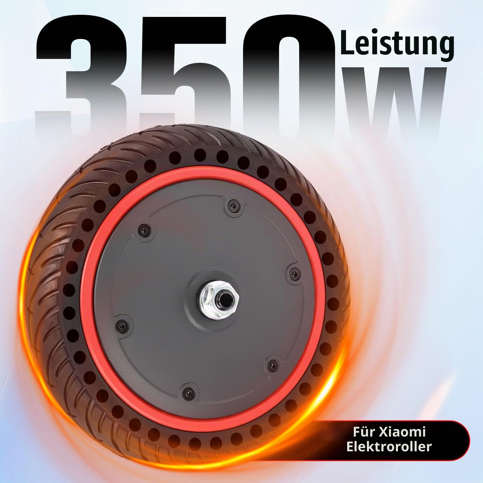 E Scooter Motor für Xiaomi M365 Pro Pro2, mit Vollgummireifen, 8.5 Zoll-Elektroroller Brushless-Radnabenmoto, 36V 350W, für Xiaomi Pro Pro2 Ersatz der Antriebsräder