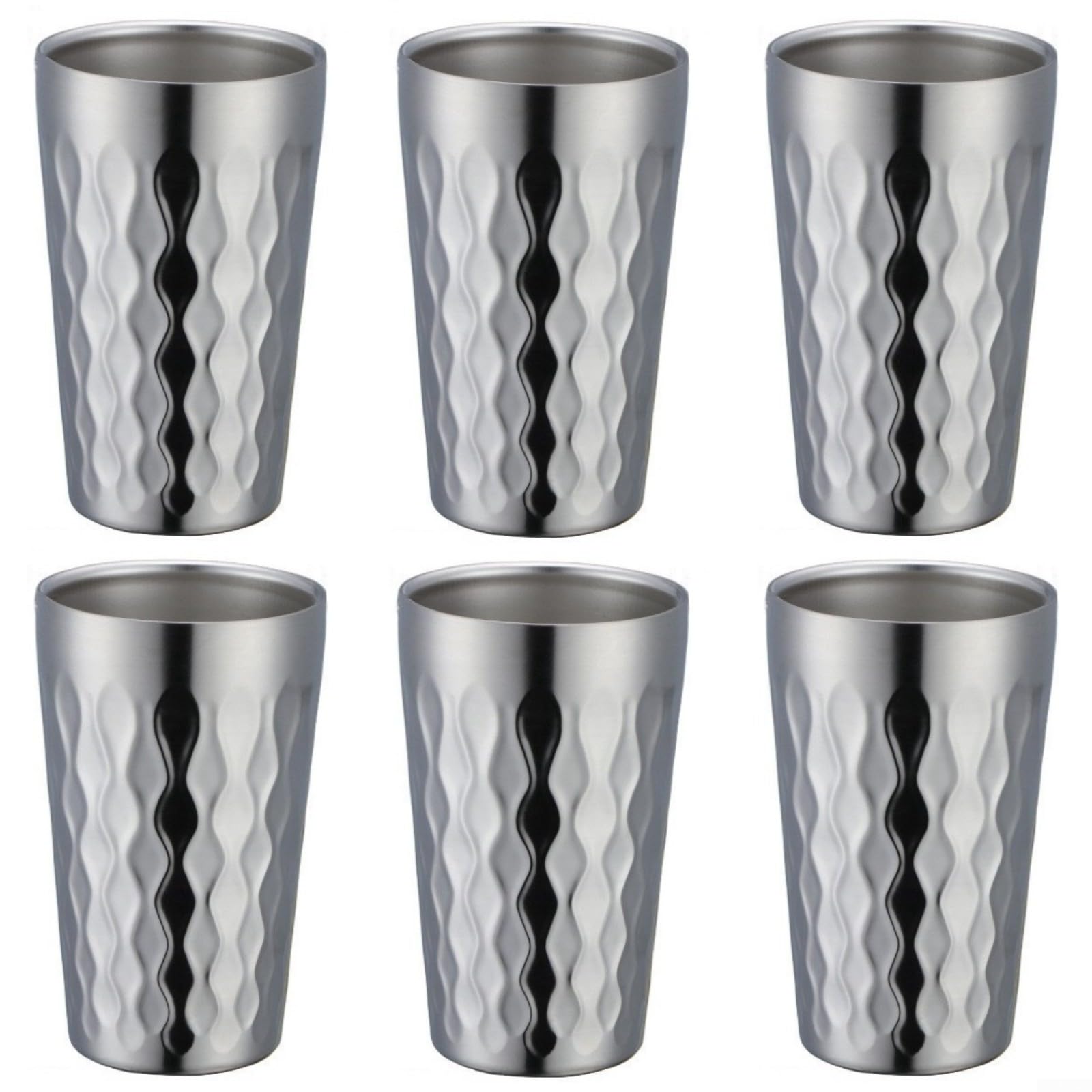 Lot de 6 Tasses, 330 ML, Empilables, Thé