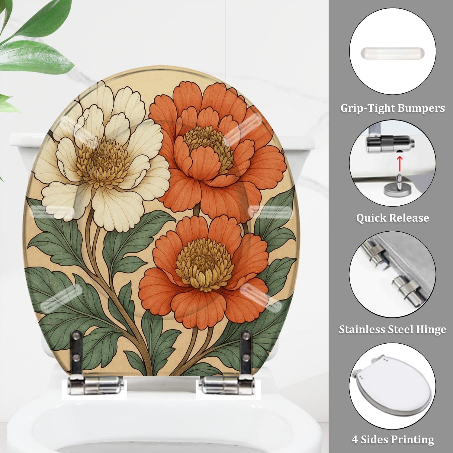 Sedile WC rotondo generico per bagno