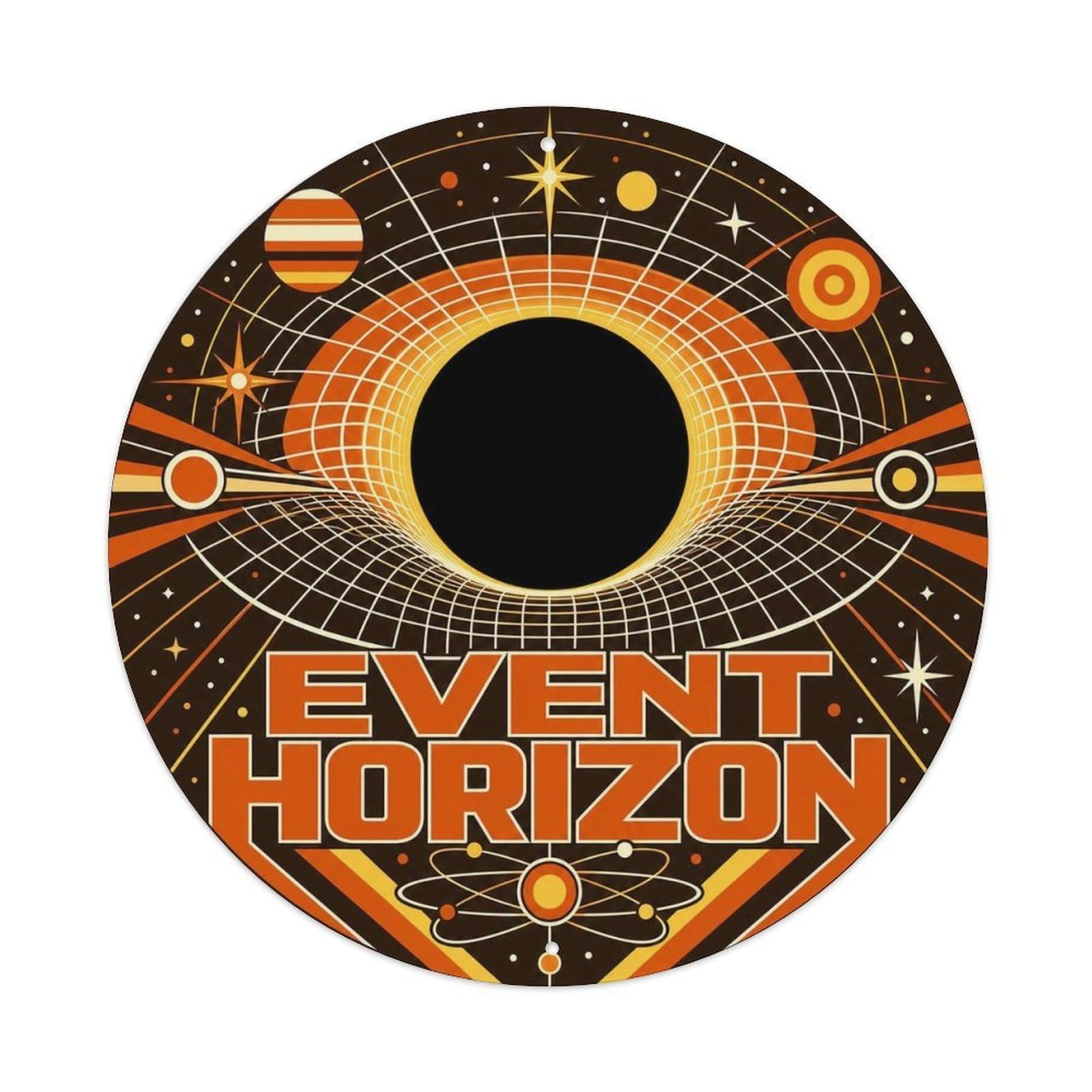 Retro Space Black Hole Universe Relativity Astronomy Metal Tin Sign