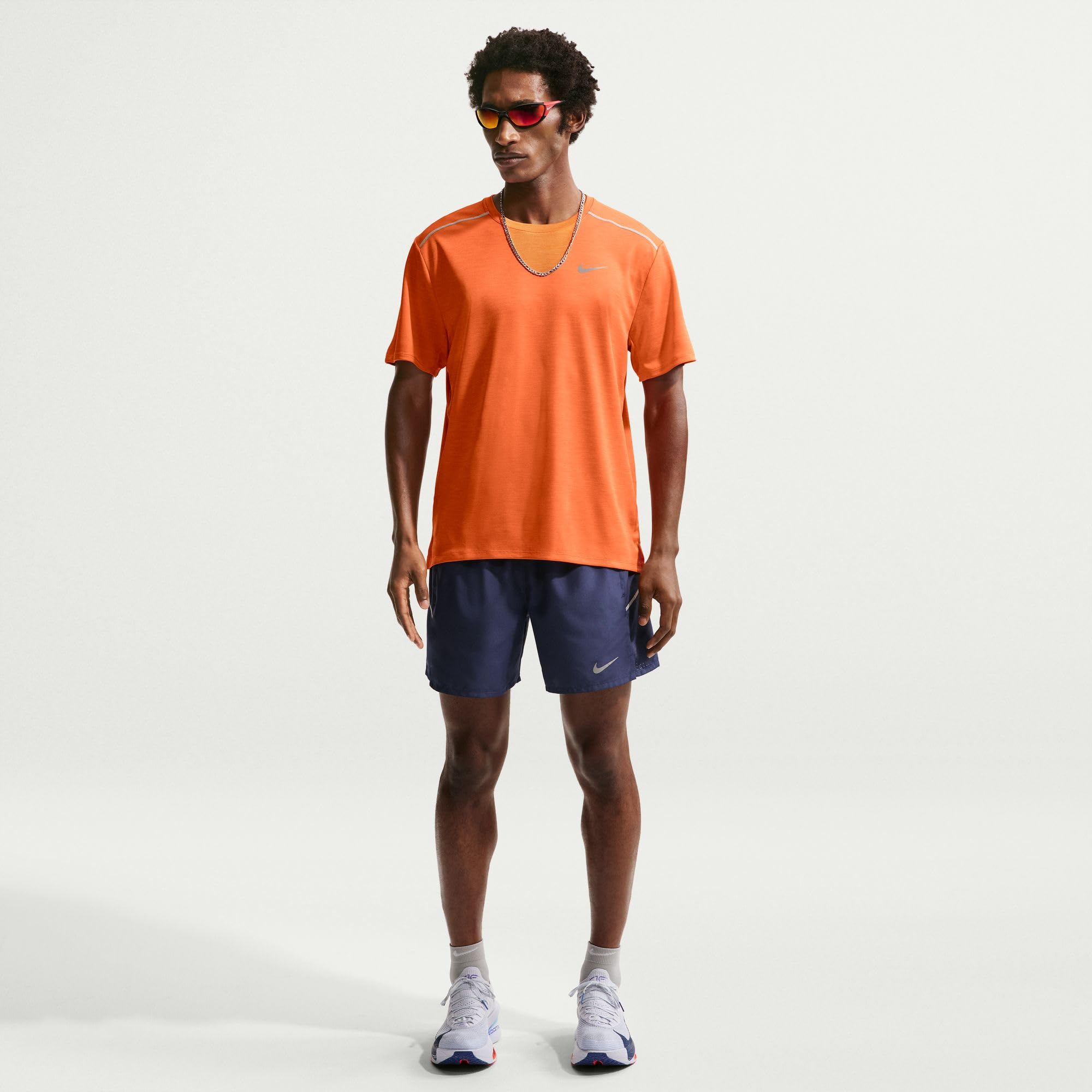 Nike Nike Miler Dri-Fit Kurzarm-laufoberteil für Herren Maglia da Corsa a Maniche Corte Uomo