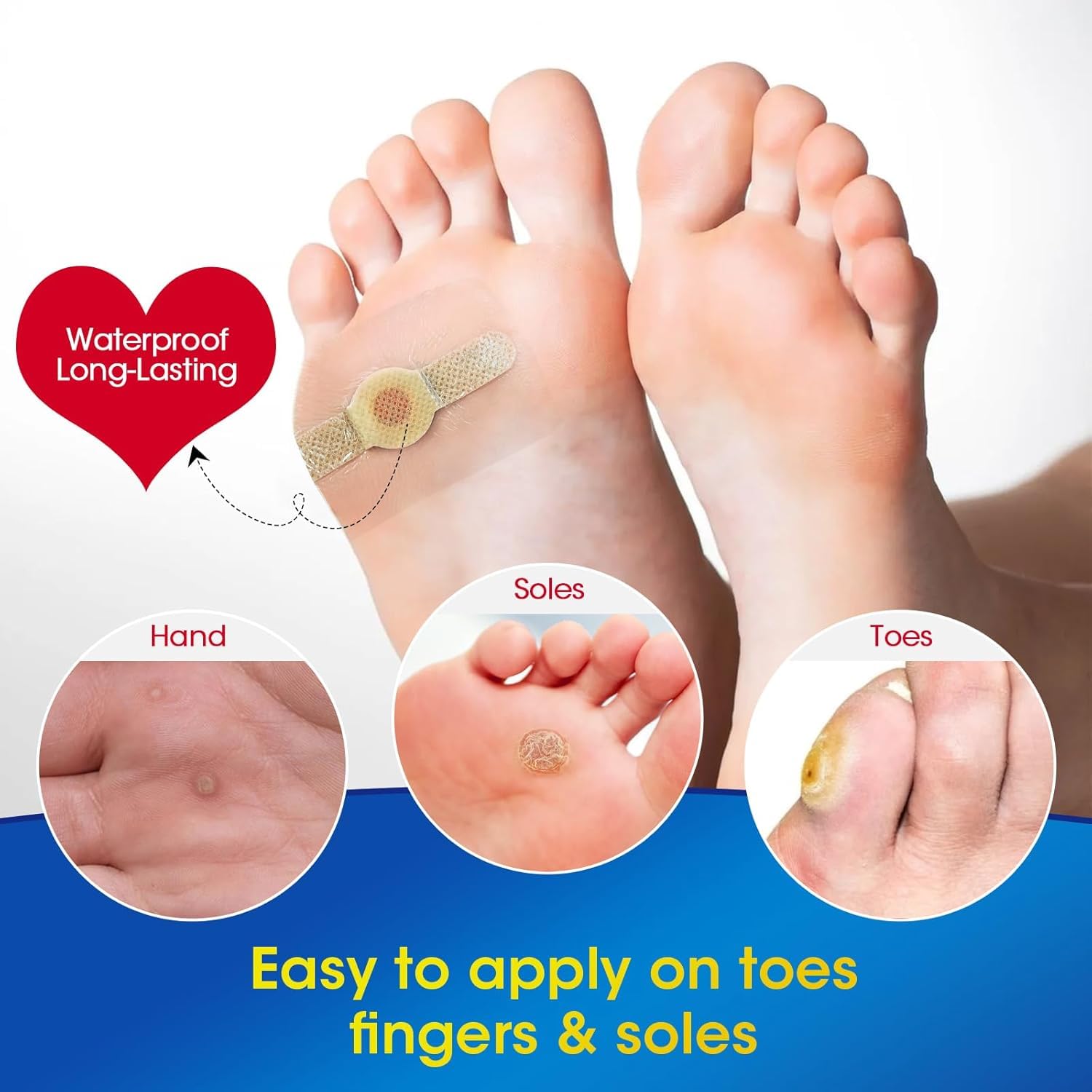 Corn Remover, Corn pads for Toes & Feet Extra Strength, Fast Acting Foot Corn Remover for Adults Workers Athletes