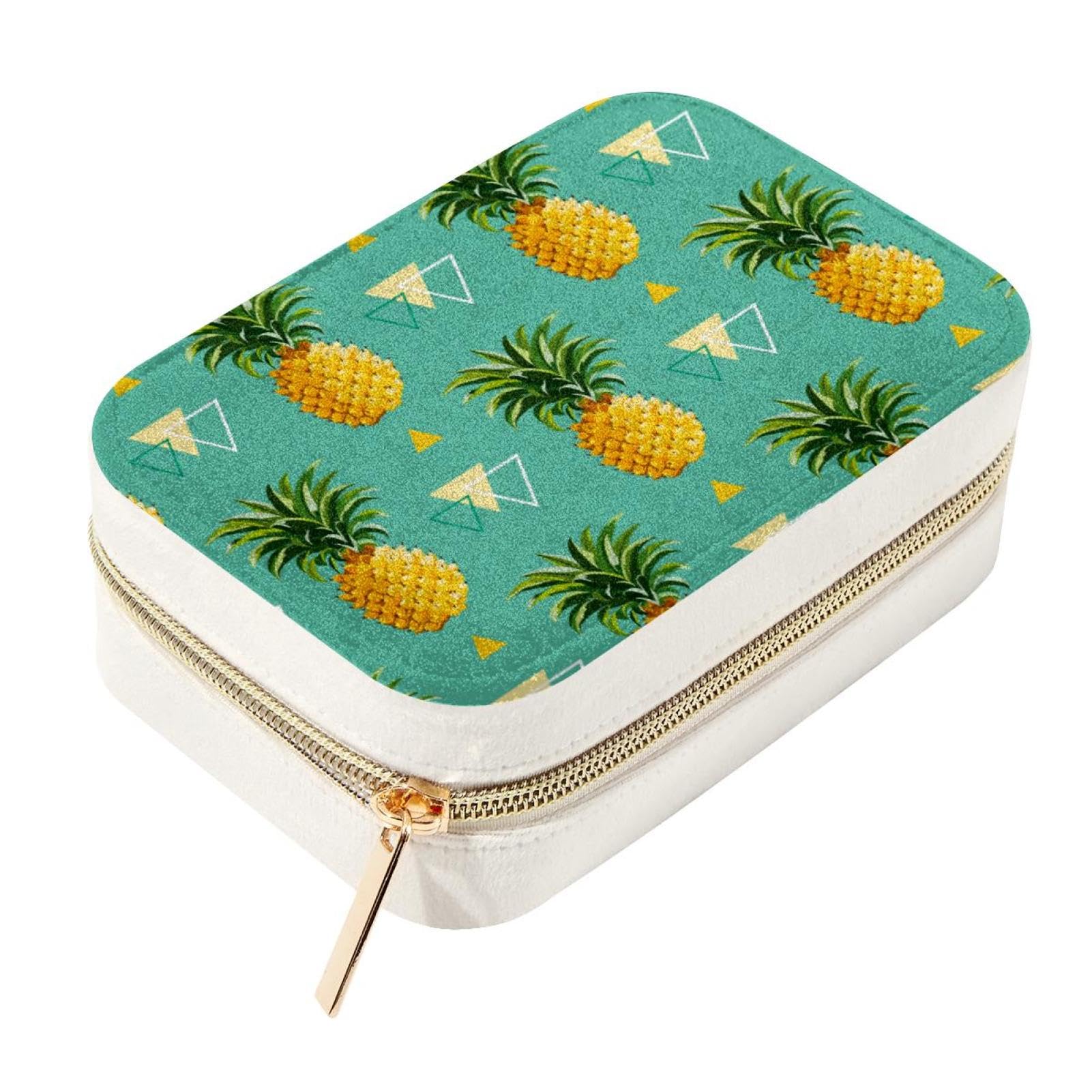 Boîte à bijoux de voyage en velours vert, cadeau idéal