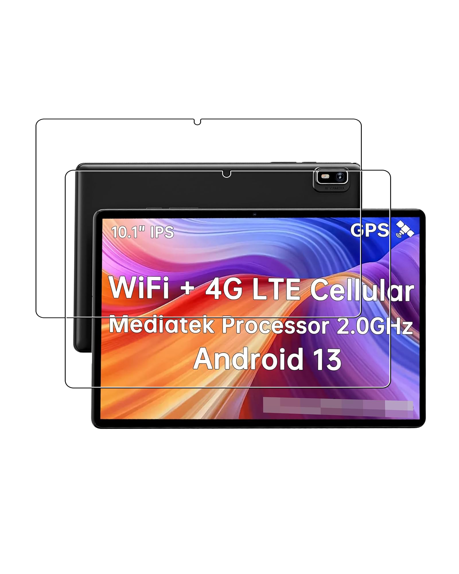 BOVUGAC [2 Pack] Screen Protector for HAOVM G12 10.1 Inch Tablet Tempered Glass Film, Screen Protector Compatible with HAOVM G12-14 Tablet