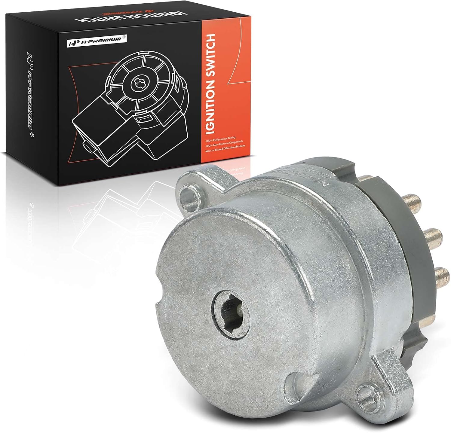 A-Premium Ignition Starter Switch Compatible with Volvo Vehicles - C70 1998-2005, S90 1997-1998, S70 1998-2000, V70 1998-1999, V90 1997-1998, 960 1995-1997 - 9 Blades, Replace# 94478040, 88922217