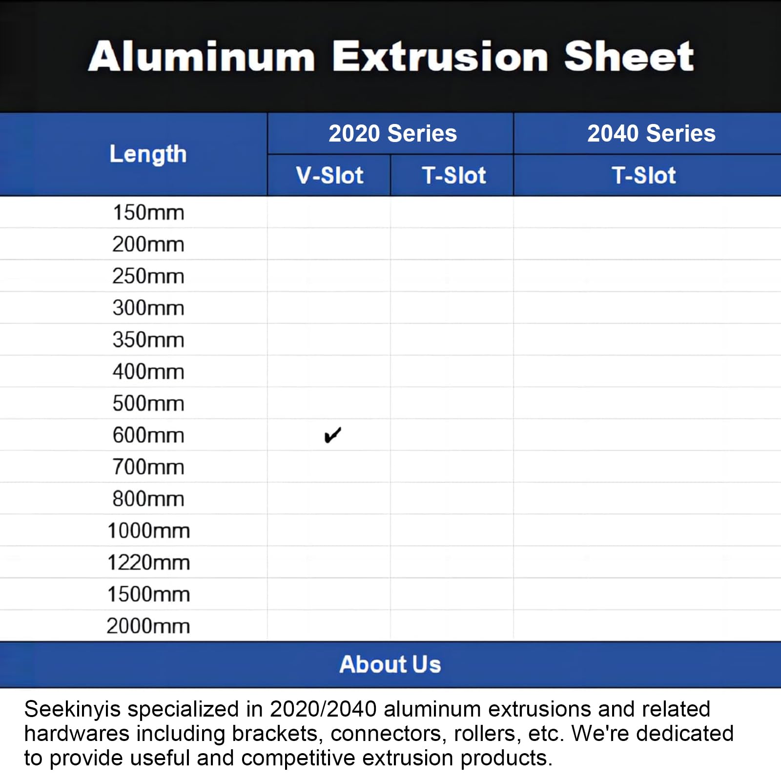 10x V-Slot Aluminium-Profile 2020 – 700 Mm Für 3D-Drucker & CNC-Projekte