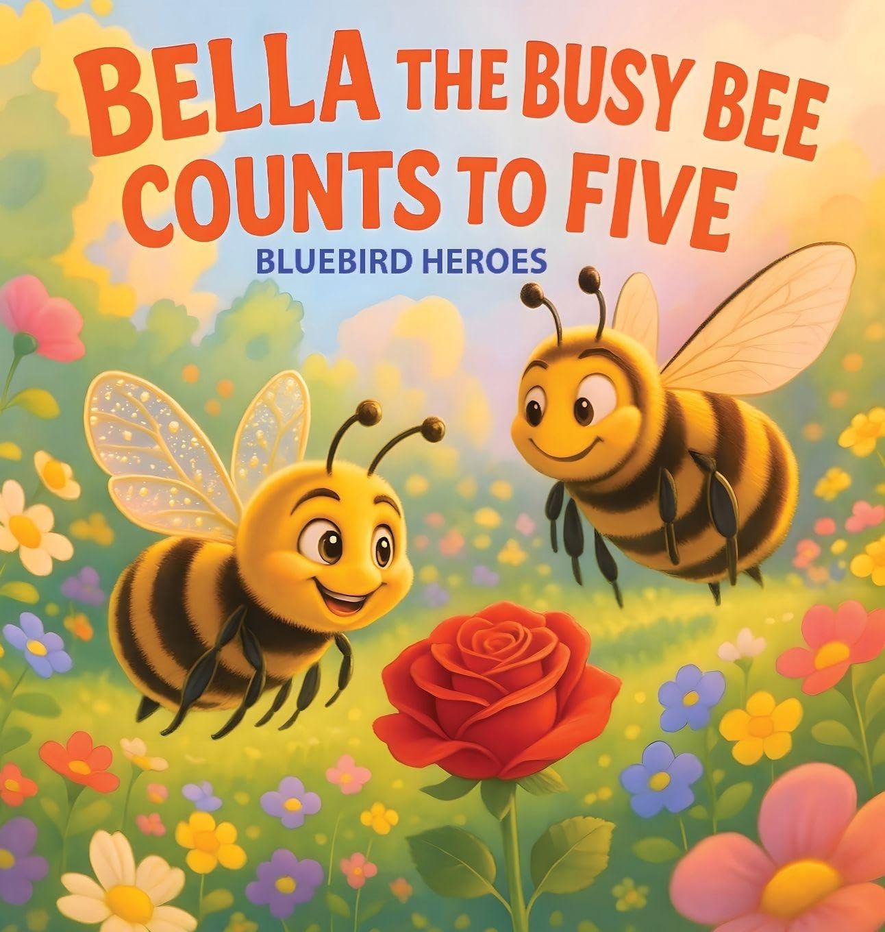 Bella the Busy Bee Counts to Five: Educational Picture Book for Toddlers and Preschoolers Ages 3-5 Teaching Counting and Colors