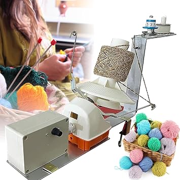 COYEUX Electric Knitting Roller Twine, 500g Large Capacity Yarn Winder, with Adjustable Speed, Easily Wind Metallic Yarn, Wool, Nylon, Fast & Even
