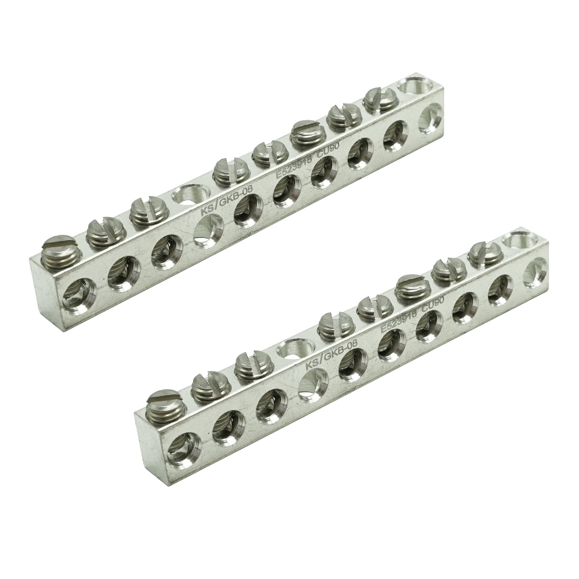 GOUNENGNAIL-UL Certified 8 Terminal Ground Bar Kit, Max Wire Dia 4AWG (2)