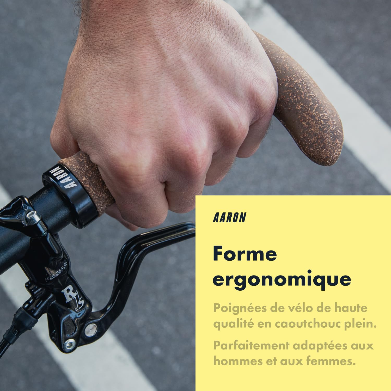 Poignées de vélo ergonomiques Horn