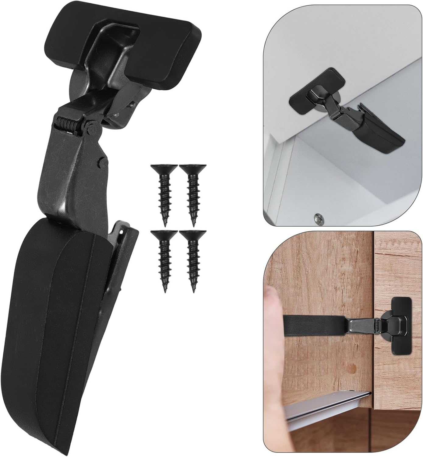 jojofuny Soft Close Cabinet Door Hinges Concealed Overlay Cabinet Hinges with Silent Damping Large Radius for Kitchen and Bathroom