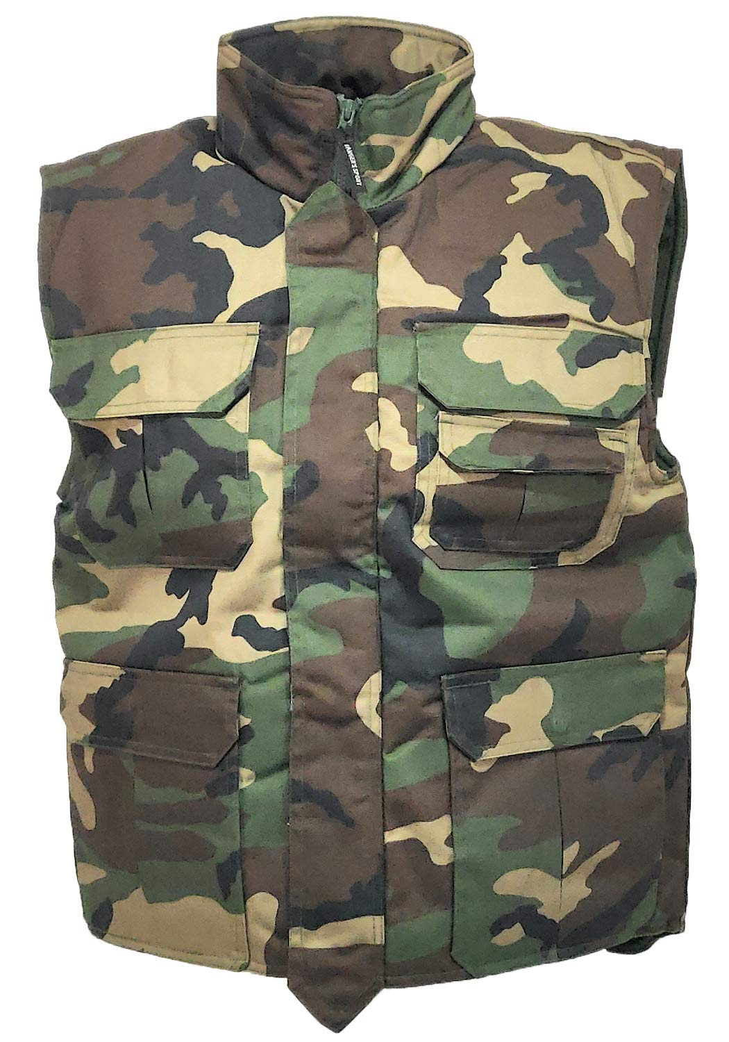 fratelliditalia.org Gilet imbottito caccia cotone uomo donna invernale mimetico trapuntato - Personalizzabile con il tuo logo