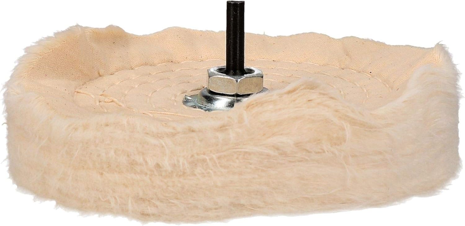 6" 150mm Soft Polishing Buffing Mop Cleaning Wheel with 6mm Spindle Drill Use