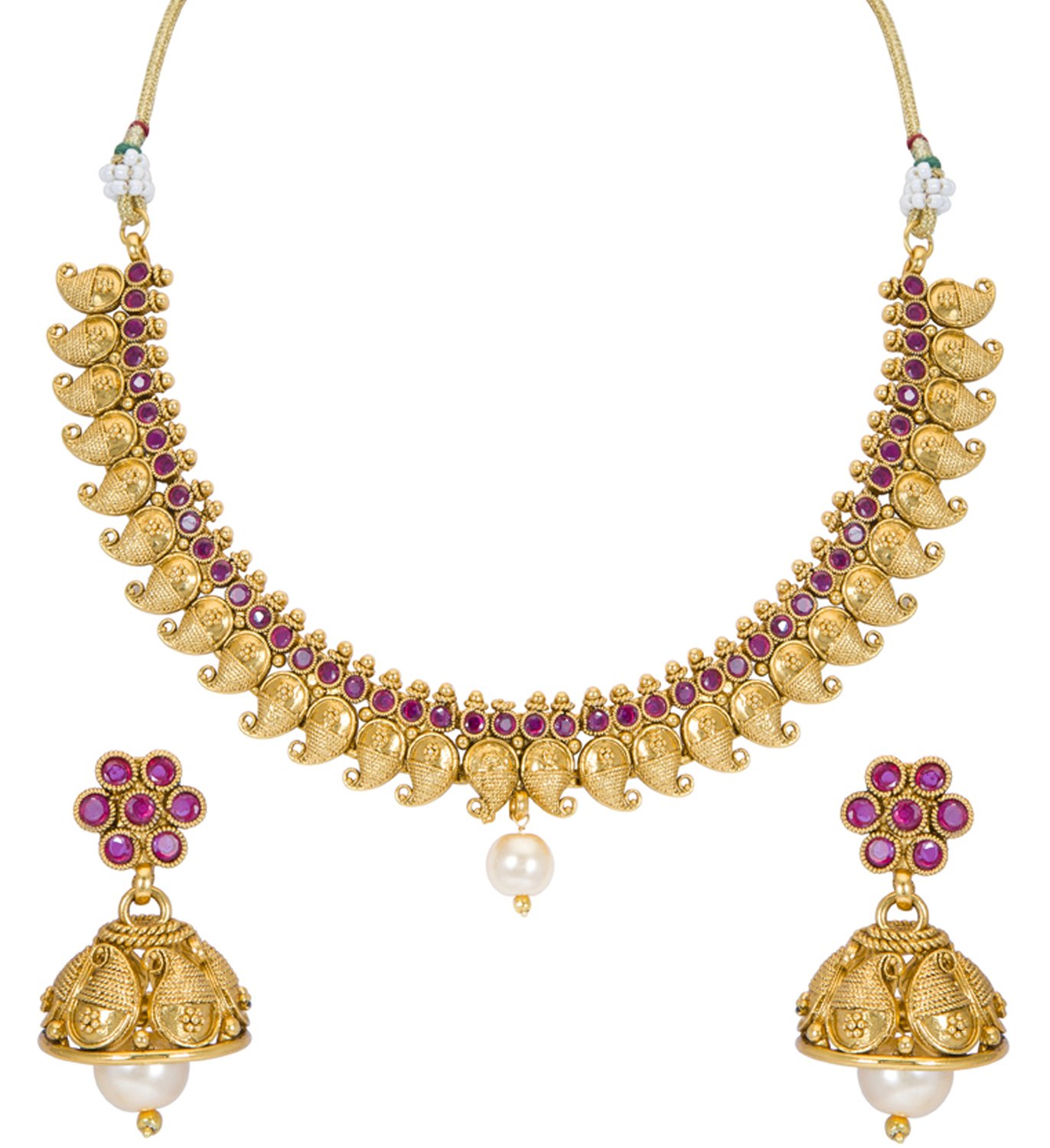 Sukkhi Attractive Gold Plated Choker Necklace Set For Women, free size (N72037GLDPJ092017_JAN21) (B08SMJK7L7) Amazon Price History, Amazon Price Tracker