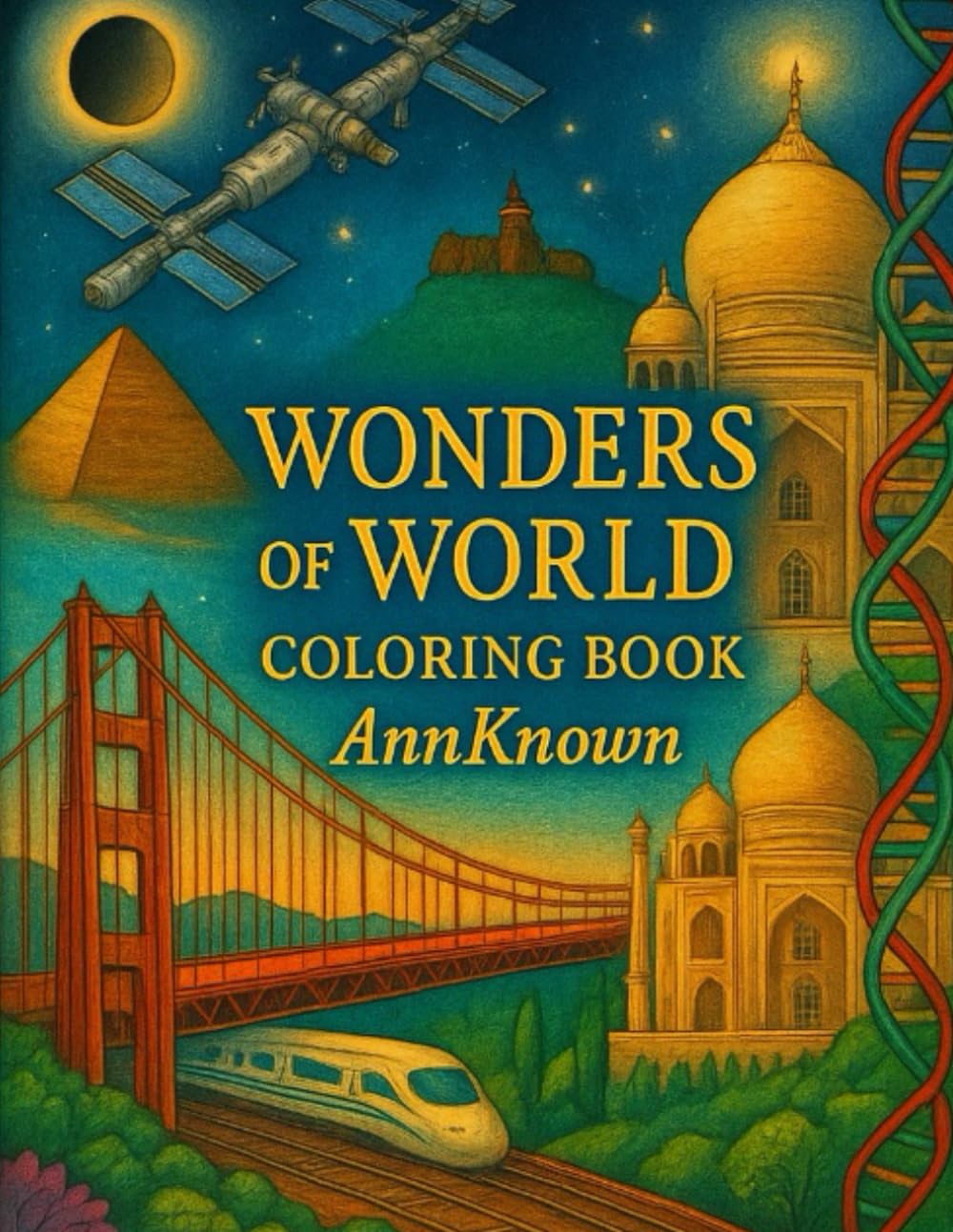 Wonders of World Colouring Book