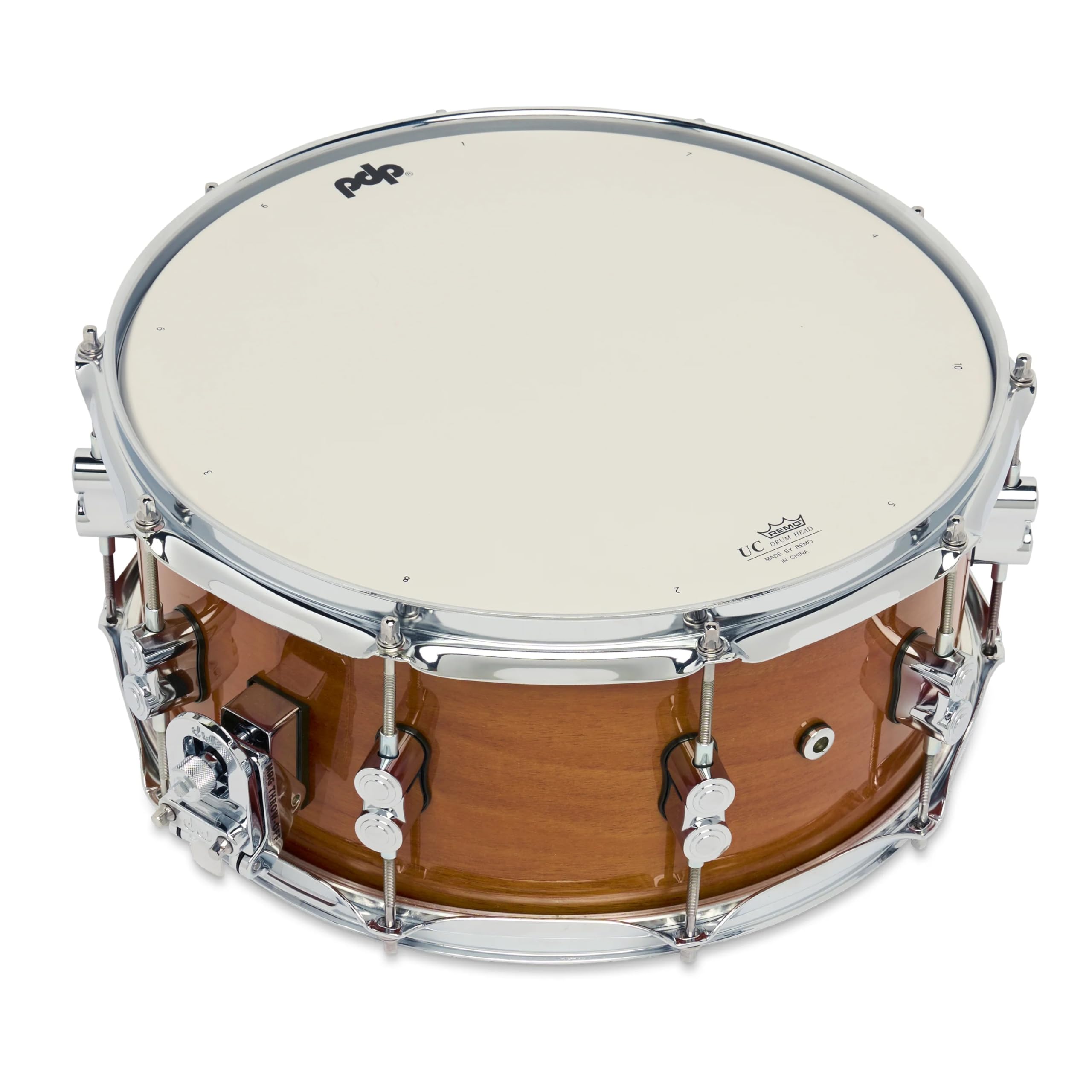 Pacific Drums Caisse claire Concept Maple, 35.6 cm x 16.5 cm, acajou exotique miel | Fûts entièrement en érable avec placage exotique, quincaillerie DW, et plus encore