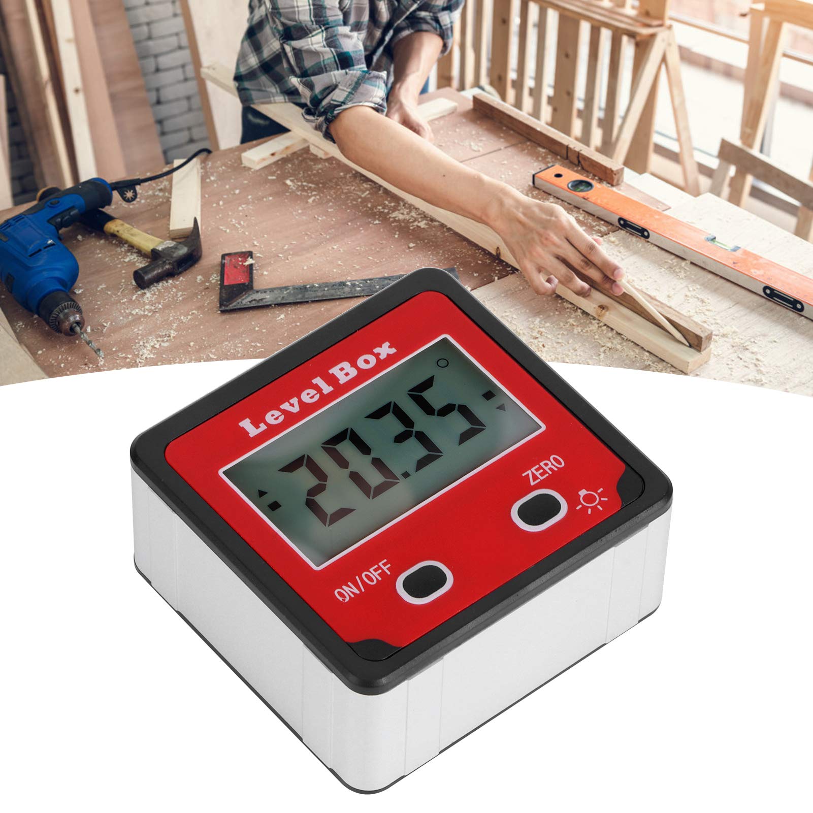 Digital Inclinometer Mini Protractor Angle Meter with LCD Display for Carpentry, Construction, and Car Maintenance - Essential for Professionals