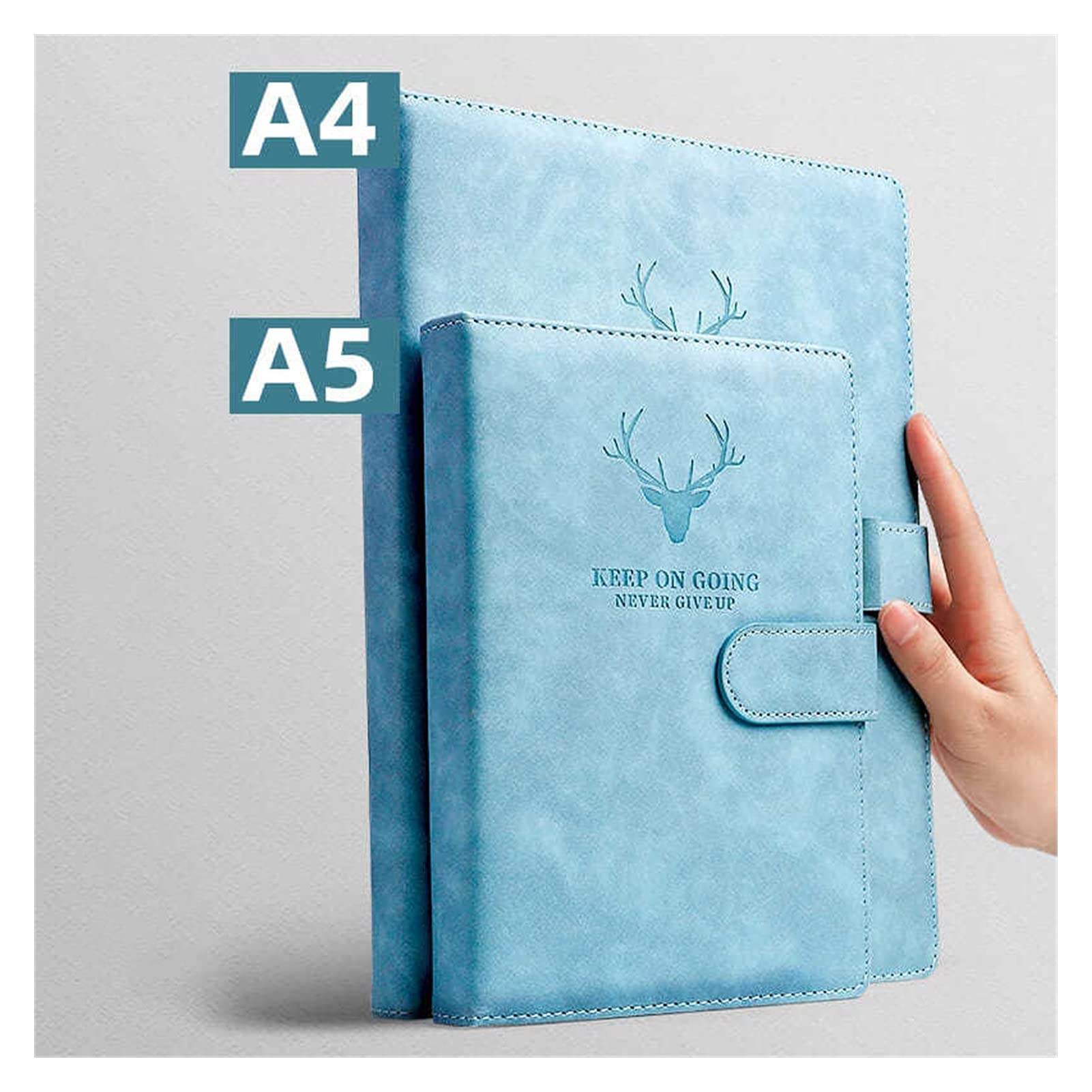 A4 Notebook Ultra-spessa Accolto Business Business Business Business Soft Leather Lavoro Riunione Registrazione Libro Diario Diario Sketchbook Studenti Studenti carini (Color : Black A5240 page)
