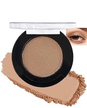 Single Matte Eyeshadow Palette, Brown Waterproof Long Lasting Eye Shadow for Older Women, Highly Pigmented Ultra-fine Smooth Eyeshadow Powder Makeup Gift with Lightweight & Ultra-Blendable Formula-B06