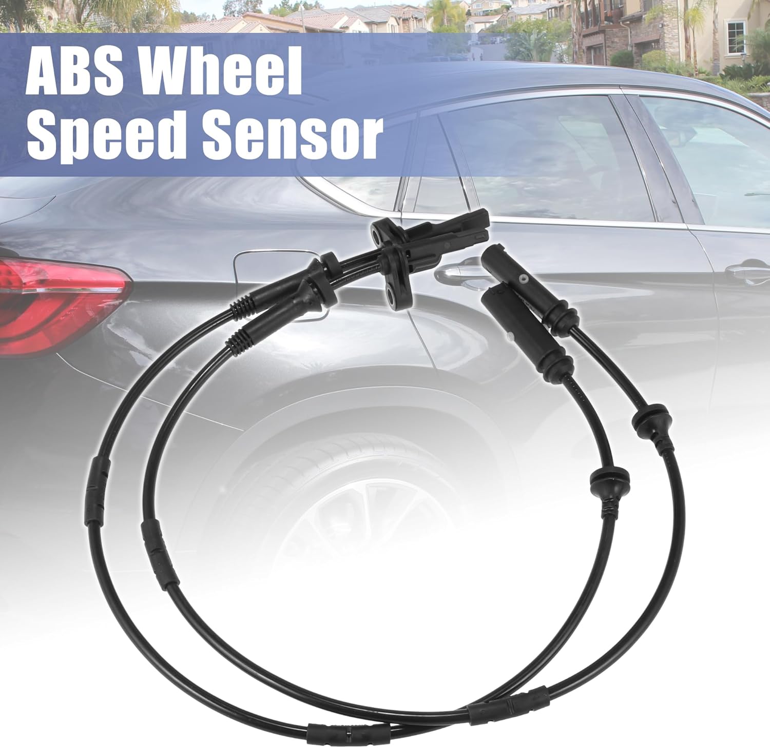 X AUTOHAUX 2pcs ABS Wheel Speed Sensor Rear Left Right 34526869293 Replacement for BMW X3 2011-2017 for BMW X4 2015-2018