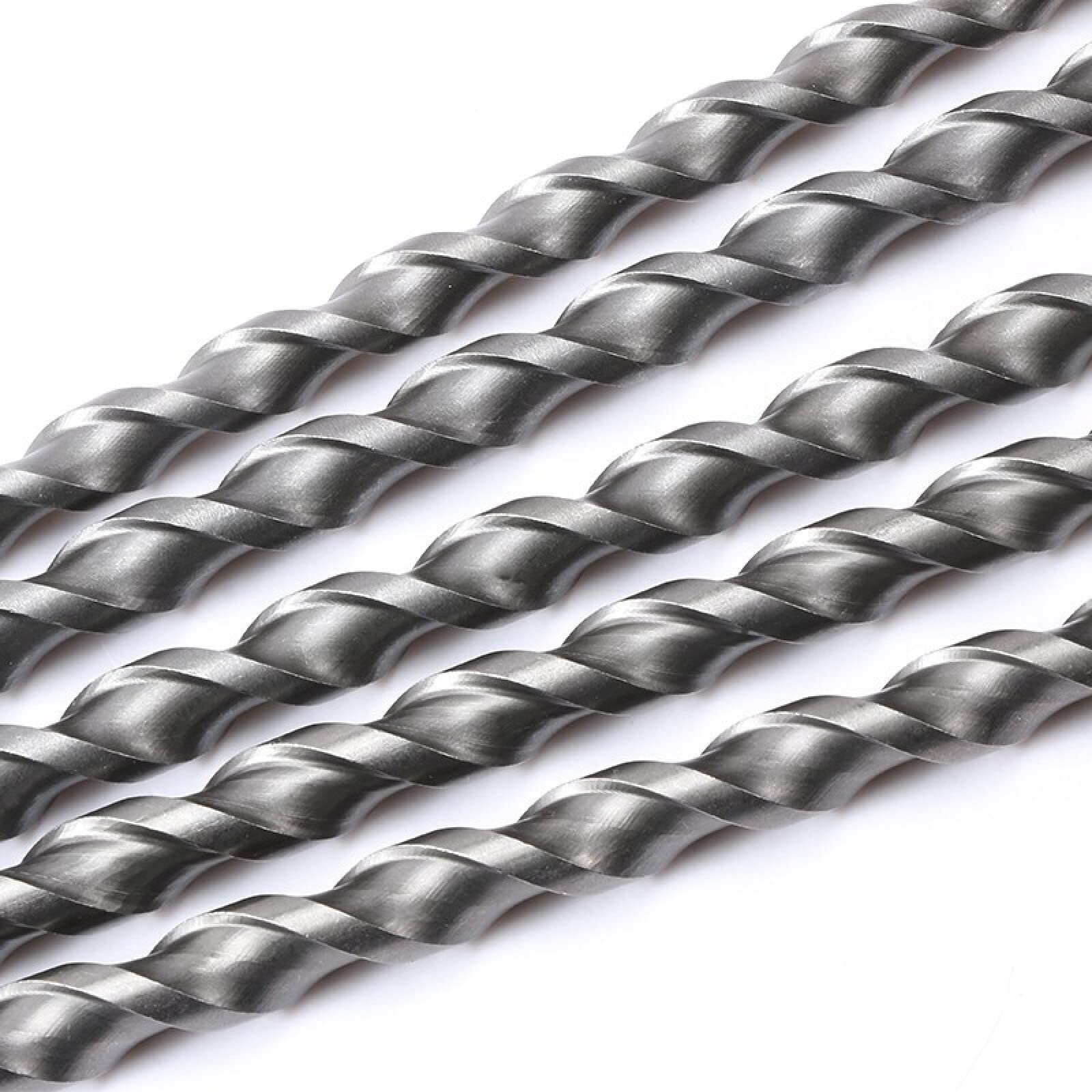 Broca de martillo eléctrico de cuatro fosas, broca de impacto extendida, taladro a través de la pared, hormigón, hormigón de pared de ladrillo, vástago cuadrado 25 * 350 mm,18 * 350 mm