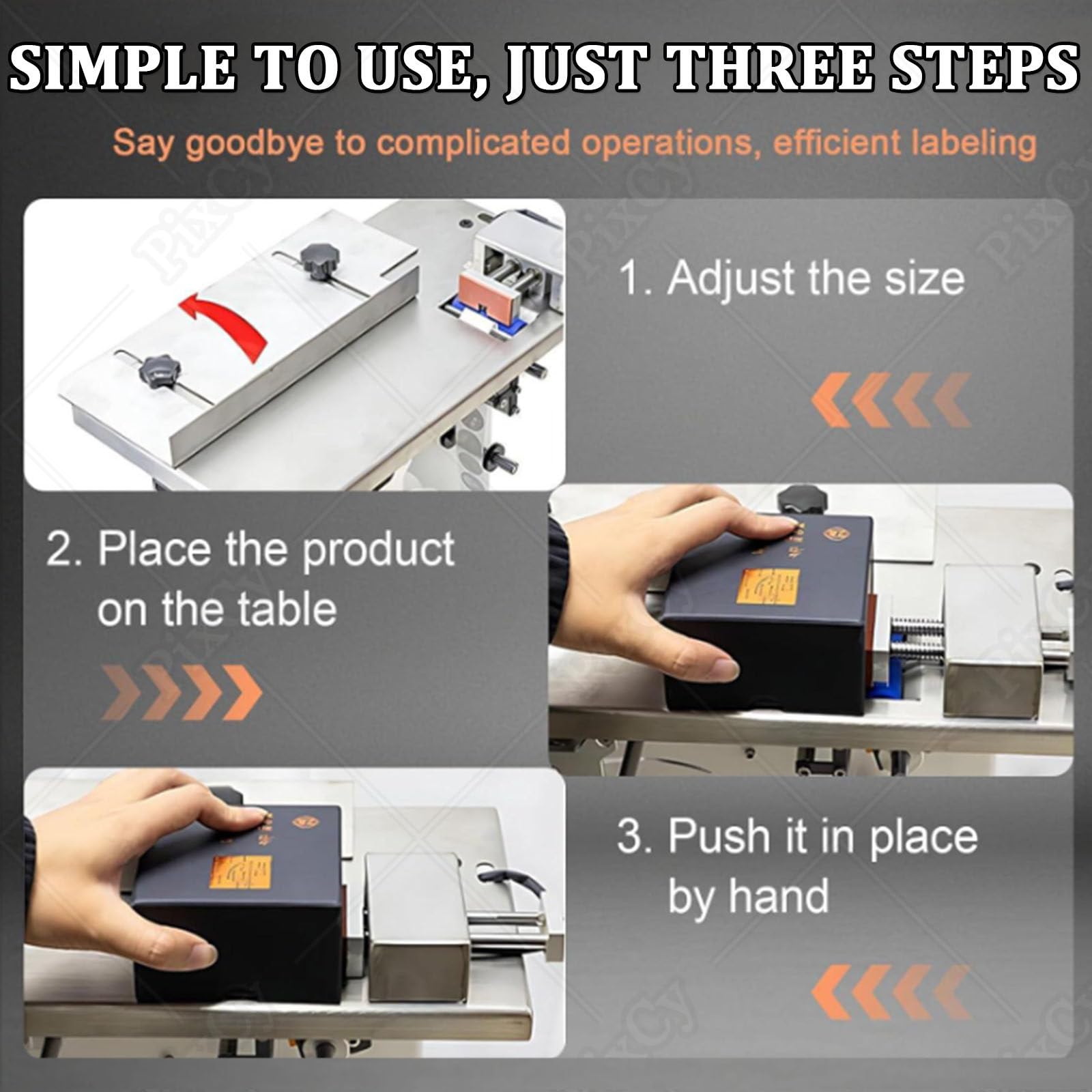 Etichettatrice angolare a 90 gradi, precisione ± 0,5 mm, semiautomatica, 15-30 etichette/min, touch screen, per scatole di imballaggio elettronico