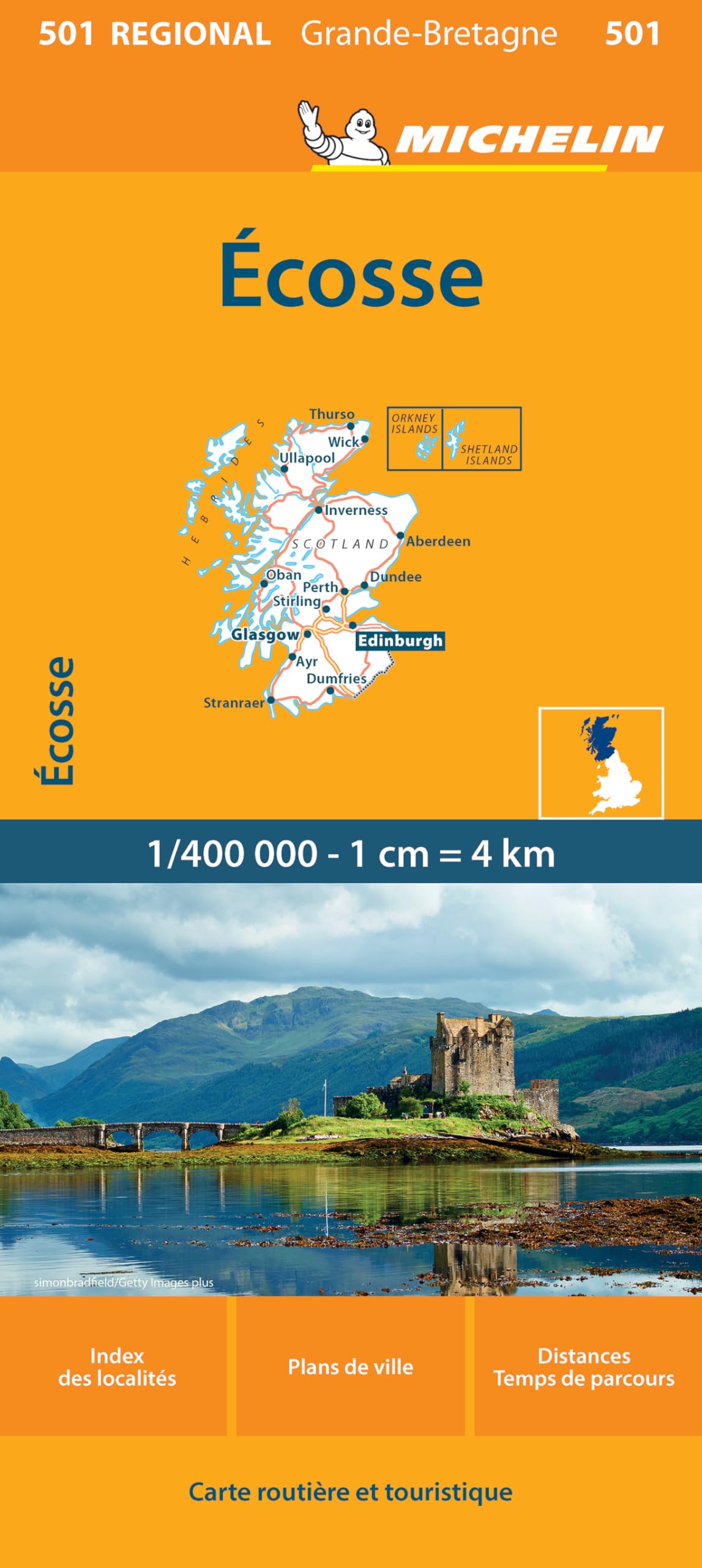 Scotland (501): carte routière et touristique (Michelin régional, 501)