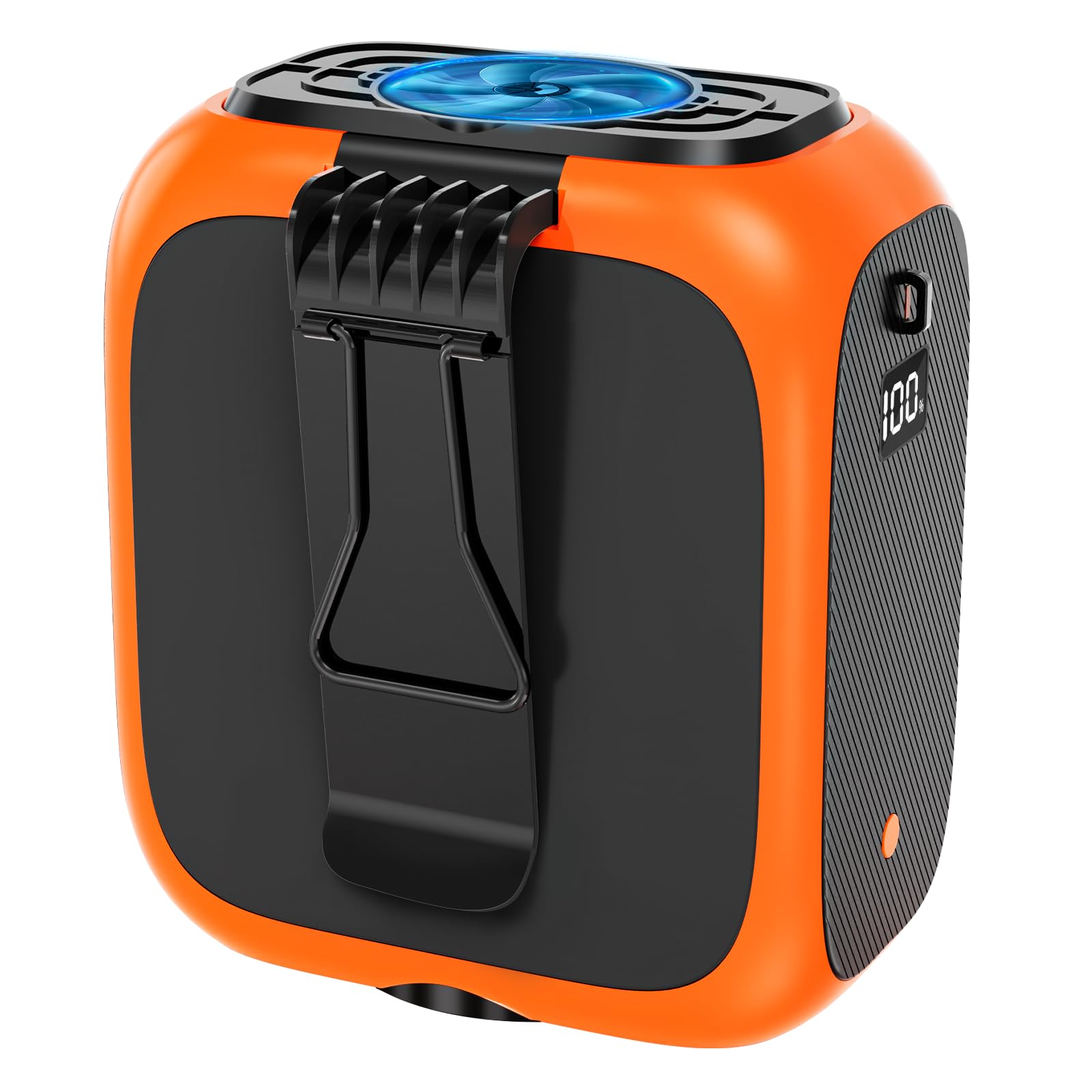 16000RPM Portable Waist Fan Clip on Wearable Belt Personal Fan, 14000mAh Minimum Gear Endurance Up to 24 hours, Speed Neck Desk Fans, Wearable Body