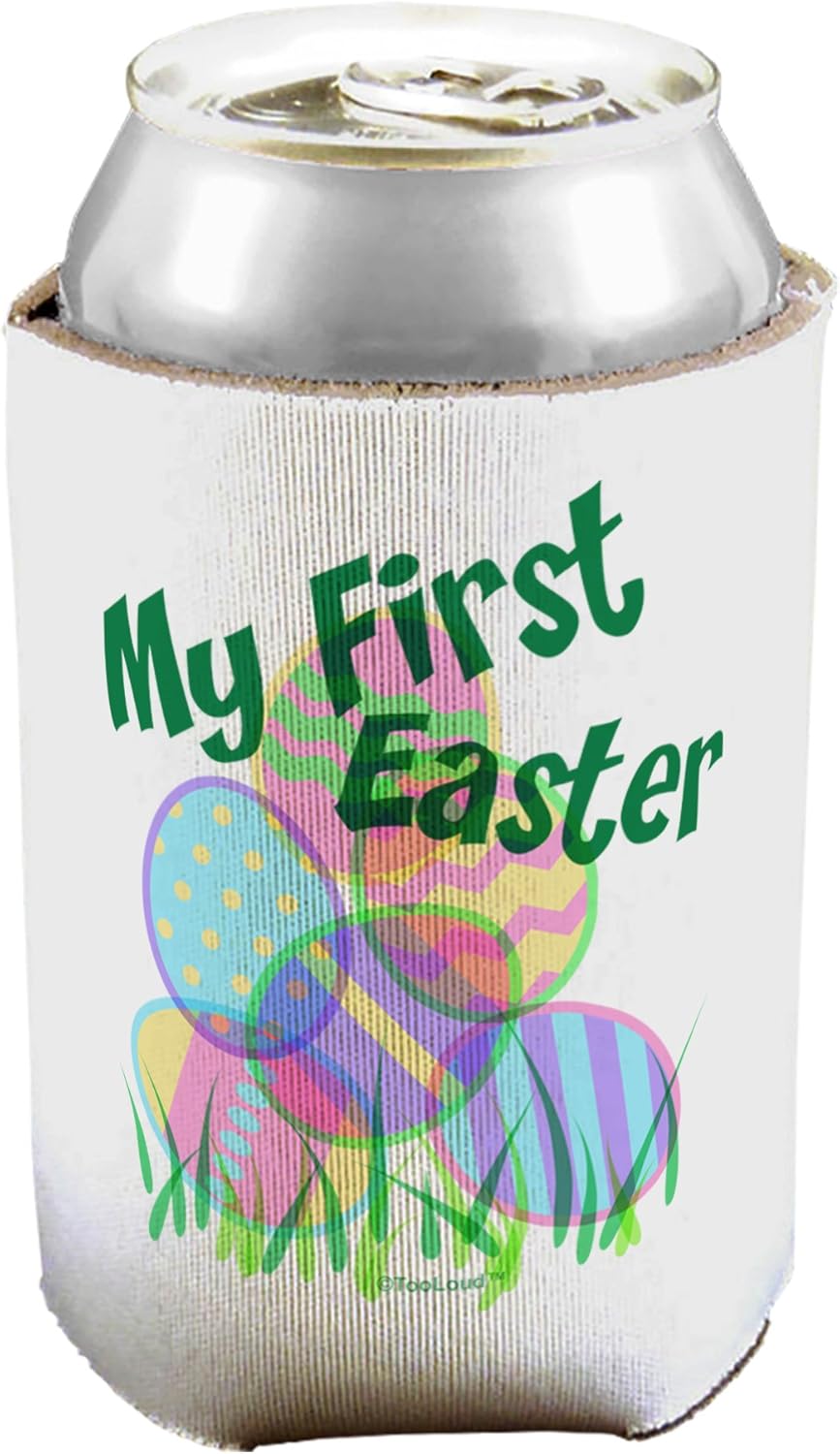 TooLoud My First Easter Gel Look Print Can/Bottle Insulator Coolers - 6 Pieces