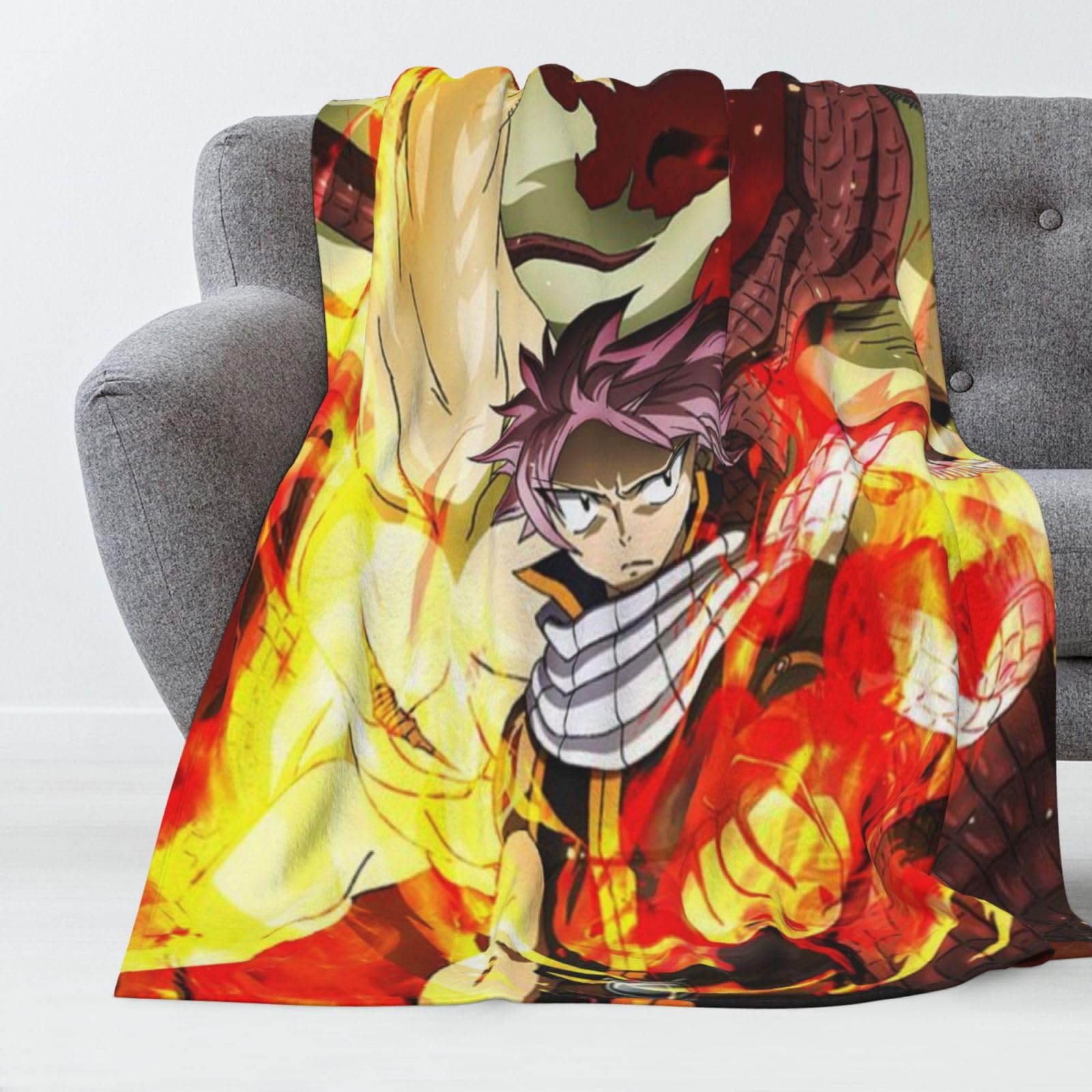 New Anime Fairy Tail 3D Impression Couverture Polaire Flanelle