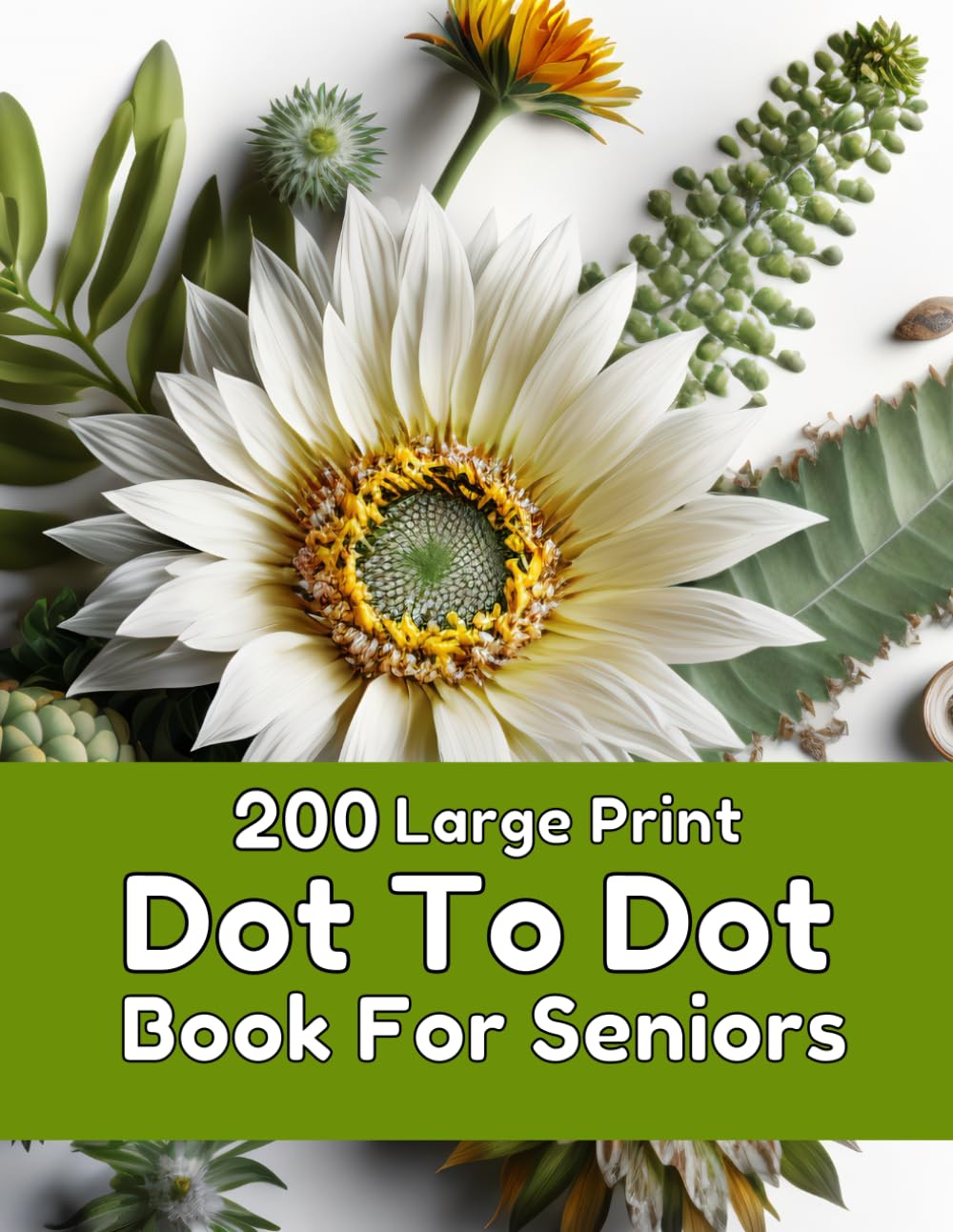 200 Large Print Dot To Dot Book For Seniors: Large Print Easy Dot To Dot Nature Scenes, Flowers, Butterflies, Animals, dinosaur, Cars, christmas, & Birds And More.: 2