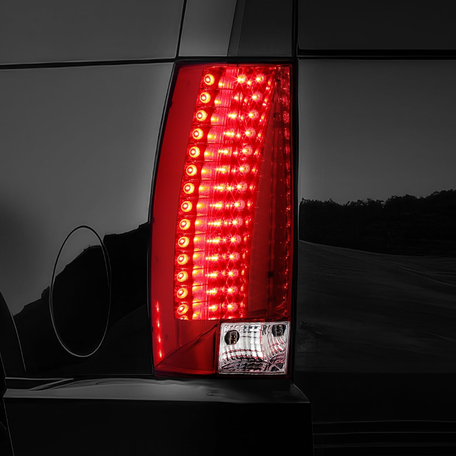 DNA MOTORING Factory OE Style LED Driver Side (Left) Taillight Assembly Compatible with Cadillac Escalade 2007-2014 / ESV 2007-2014,GM2800232,OEM-TL-081-L