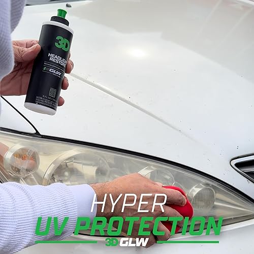 Miniatura 6 de 3D Headlight Restore GLW Series  Restaura y pule los faros  Elimina la opacidad, el amarillamiento y la oxidación  Óptica transparente  Mejora la