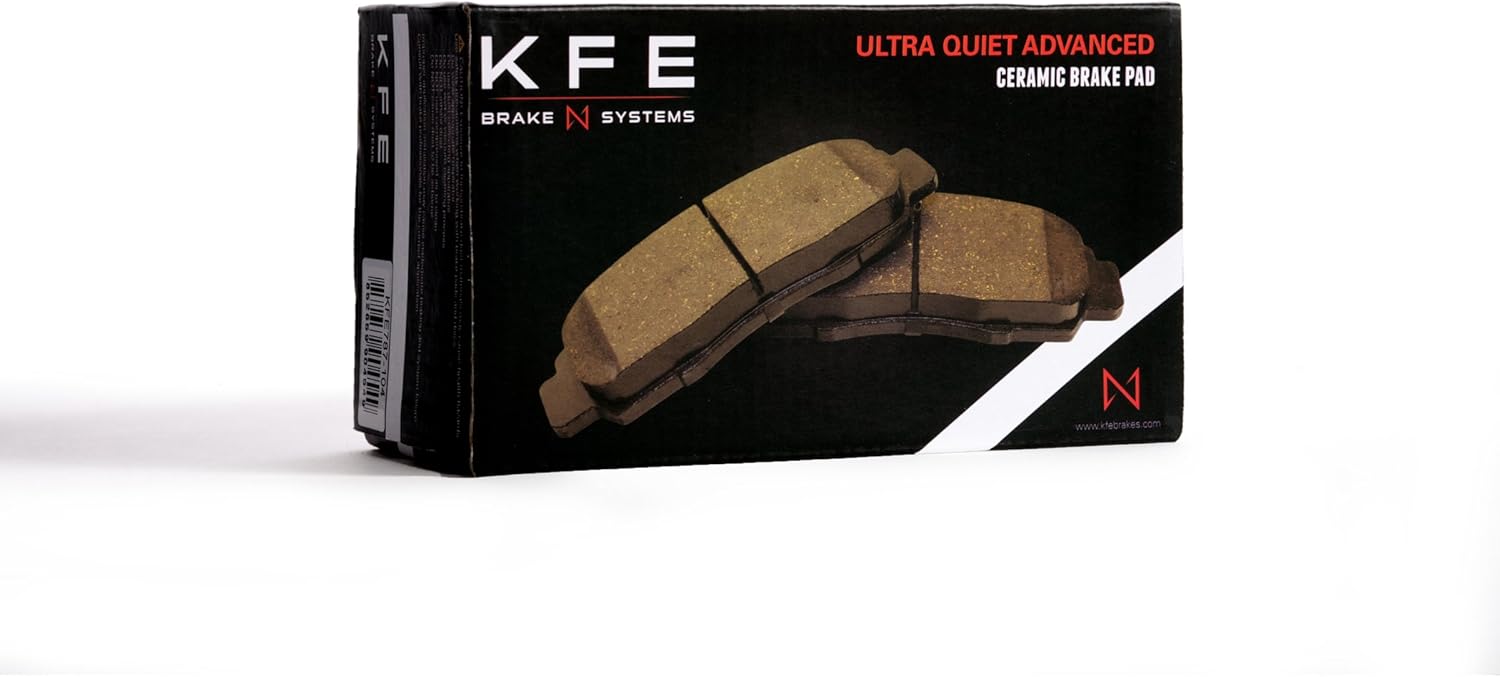 KFE KFE914-104 Ultra Quiet Advanced Premium Ceramic Disc Brake Pad FRONT Set Compatible With: Honda CR-V, CRV, 03-07 Accord 4cyl 08-15 Accord LX, 16-19 Civic, Element, Pilot; Acura ILX