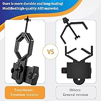 Vista 4 de Adaptador universal para teléfono celular, compatible con telescopio monocular binocular y microscopio para moto, etc. Registra la naturaleza