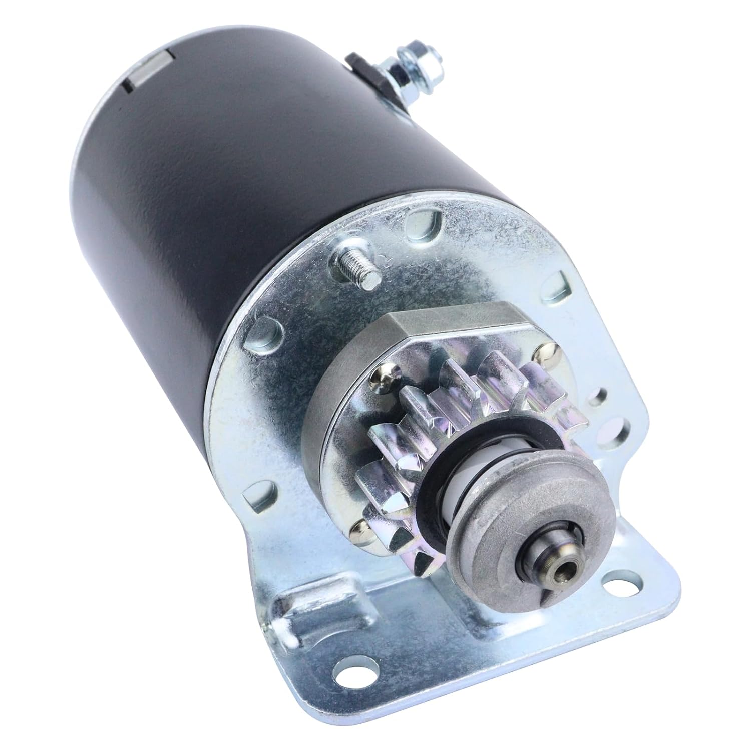 Starter Motor 14 Teeth & Solenoid Relay for John Deere Tractor D100 D105 D110 D120 E100 E110 100 Series, LG693551 SE501848 Mia13018