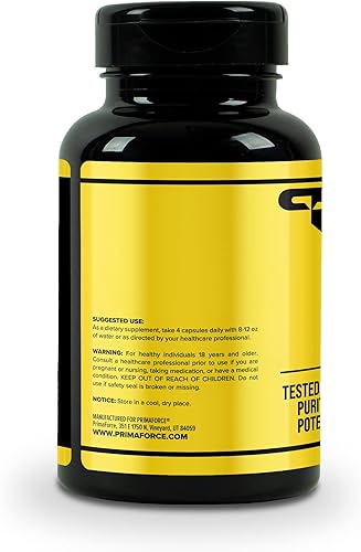 Miniatura 3 de Primaforce L-citrulina 3000mg, 120 cápsulas, 30 porciones