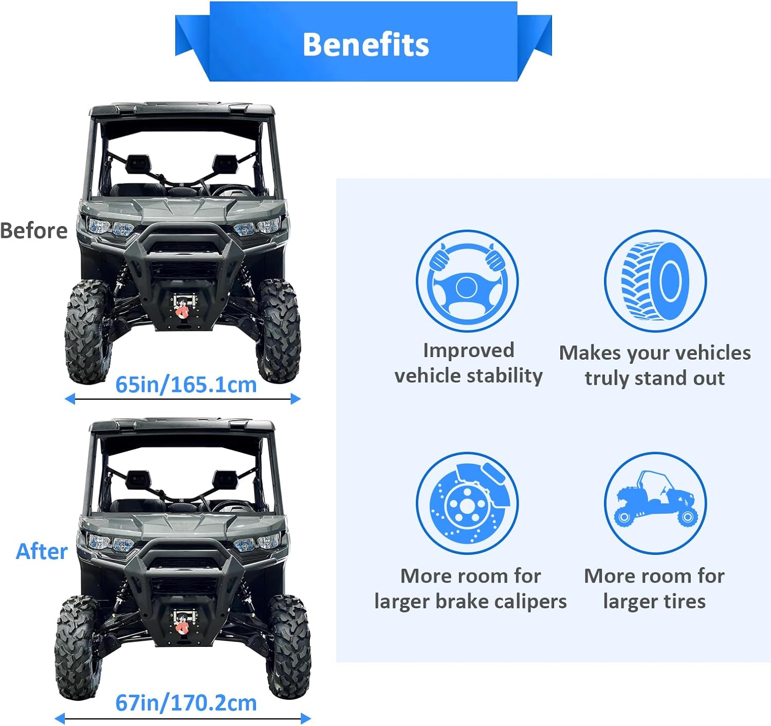 Wsays 4pcs 4x137 to 4x156 UTV ATV 1" Wheel Spacer Adapter Compatible with Can Am Commander 1000 11-17 Fit Fit Defender HD5/8/9/10 16-24 Fit Kawasaki Mule 600/610 05-16 Fit Honda Pioneer 1000 16-24