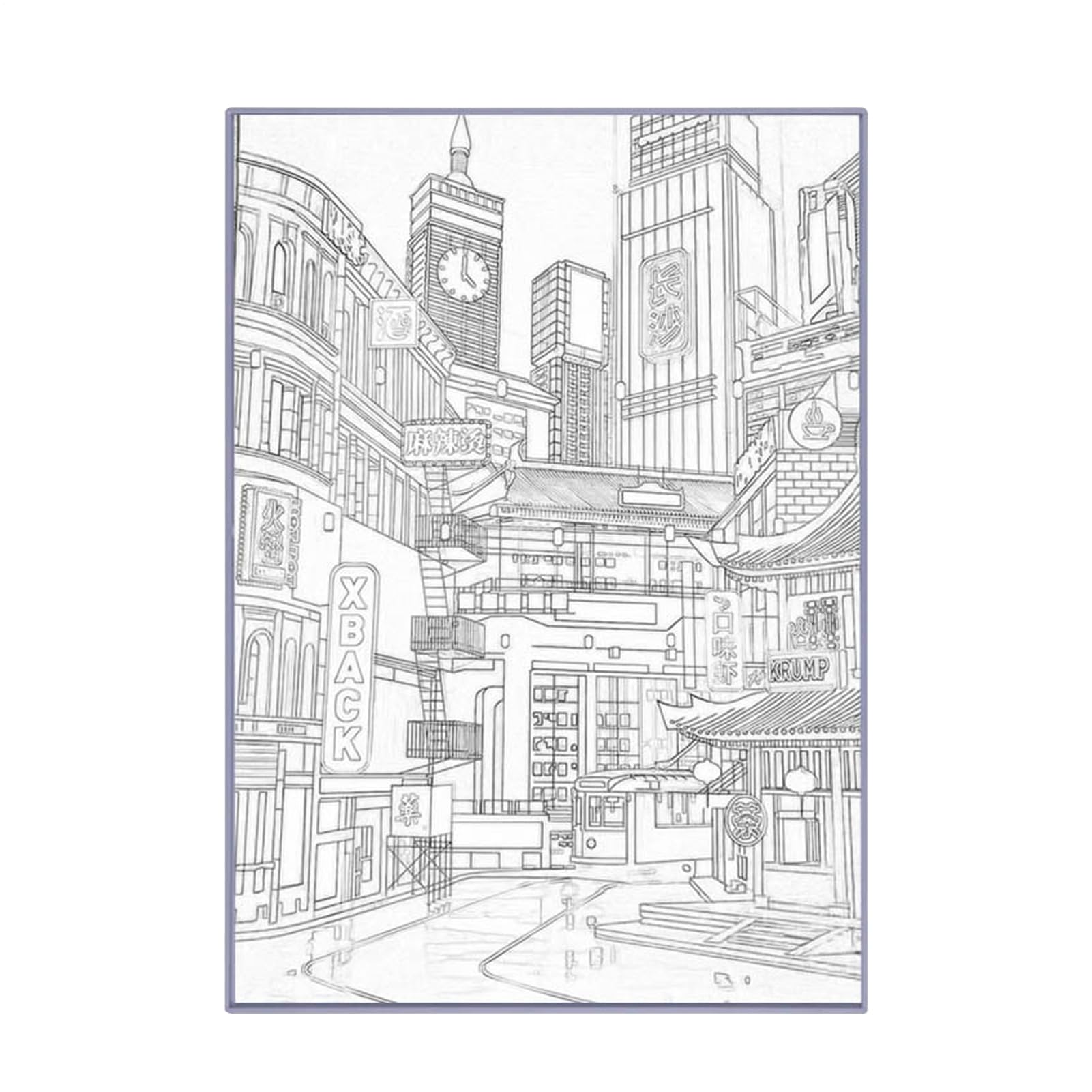 Arte De Pared De La Noche De La Ciudad LED - Iluminación De Pintura Con Una Característica De Atenuación | Lienzo De Escenario Urbano Para Dormitorio, Sala, Sala, Entrada | Decoración De Vista A La