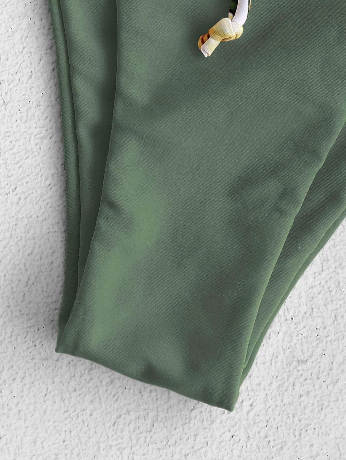 ZAFUL Women's Sexy Triangle Bikini Set Floral Print Spaghetti Strap 2 Piece Swimsuit Crisscross High Cut Bathing Suit - Image 6