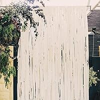 Vista 4 de PartyWoo Serpentinas de papel crepé blanco 4 piezas 328 pies Paquete de serpentinas de papel crepé color arena blanco para decoración de cumpleaños