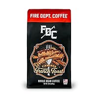 Vista 114 de Fire Department Coffee - Café de vainilla bourbon - Devuelve a los bomberos - Grano entero con infusión de vainilla y bourbon - Sin alcohol