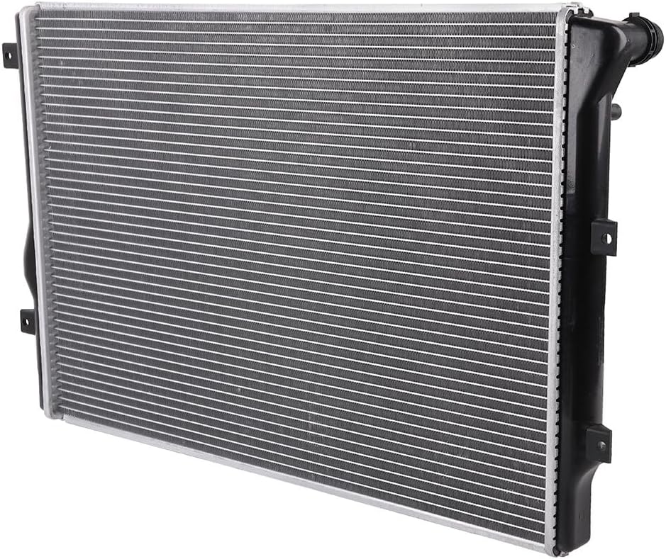 SCITOO Auto Radiator x1 & Condenser x1 Compatible with 2011-2012 for VW for Jetta 2.0L, Automotive Radiator And Condenser Replacement