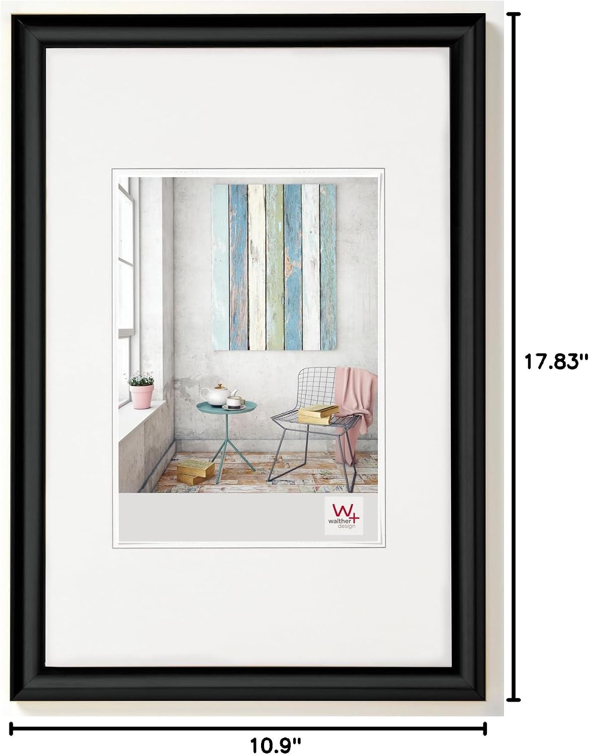 Walther design Picture Frame Black 18 x 24 cm Trendstyle Plastic Frame KP824B