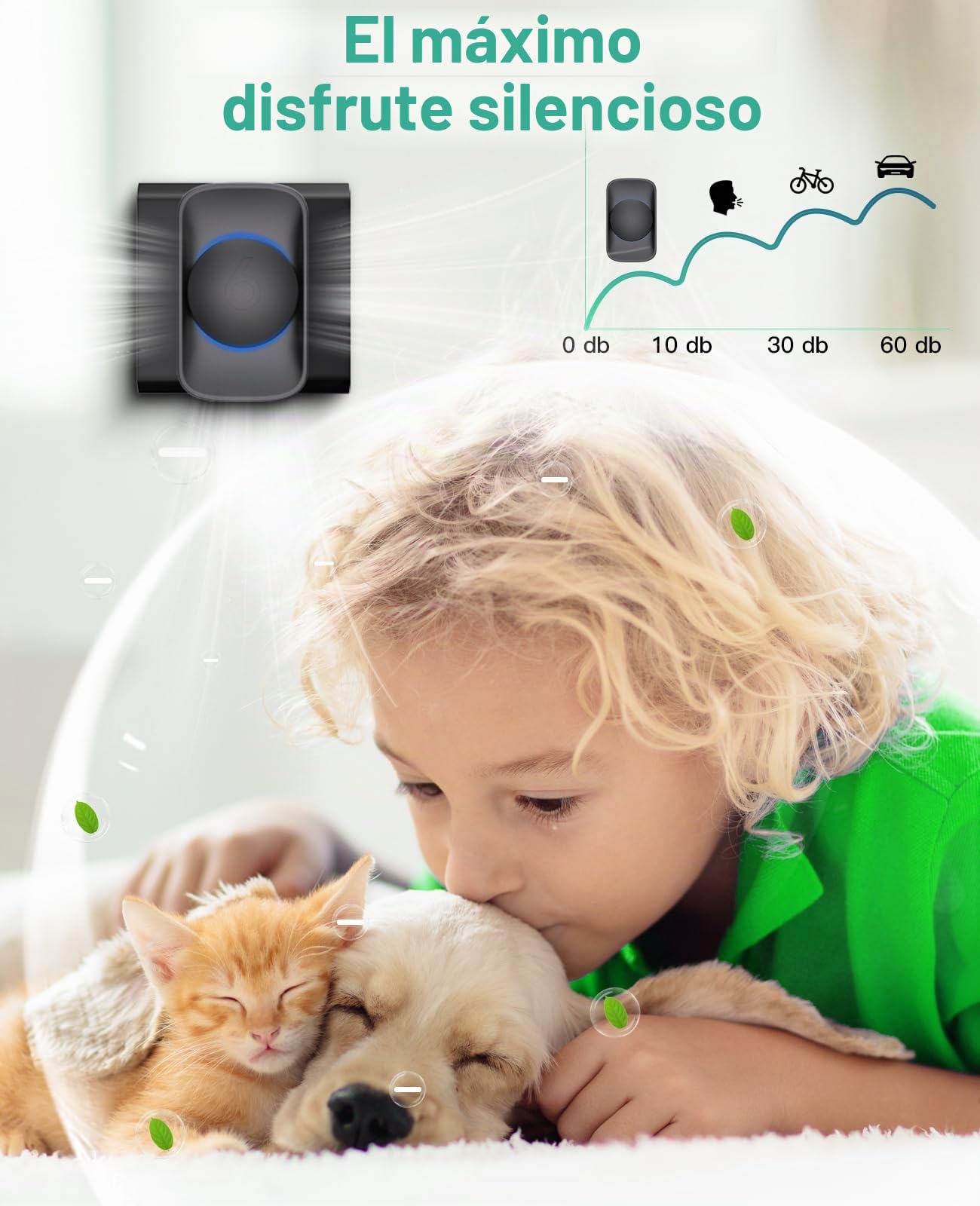 iDiskk Mini Purificador de Aire Portátil, Purificador de Aire Enchufable, Adecuado para Dormitorios, Habitaciones de Mascotas, Baños, Cocinas y Armarios (Pack de 3)