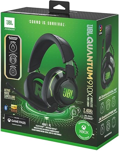 JBL Quantum 910X, Wireless Bluetooth Gaming Headset for Xbox, Black - 8